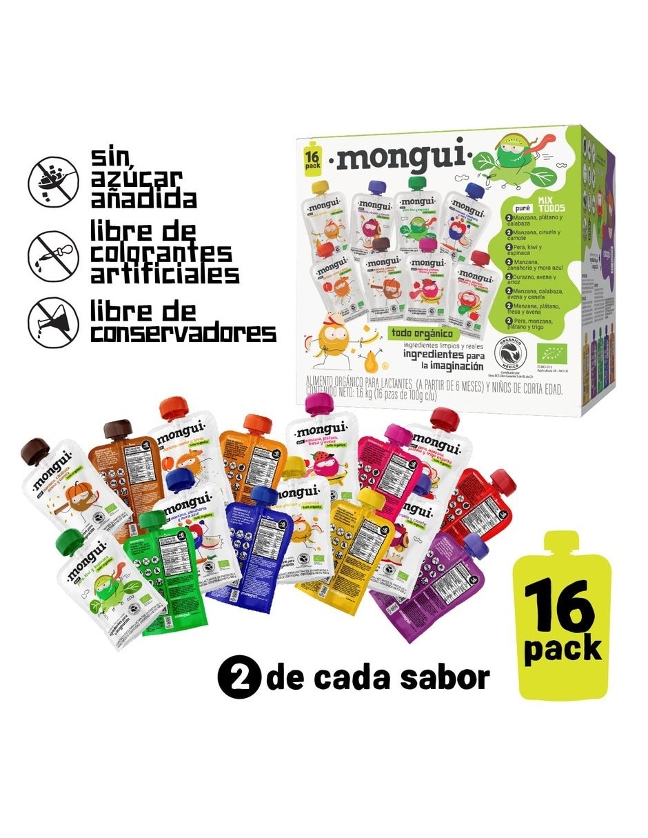 Papilla Mongui Foods libre de Bpa 1600 G