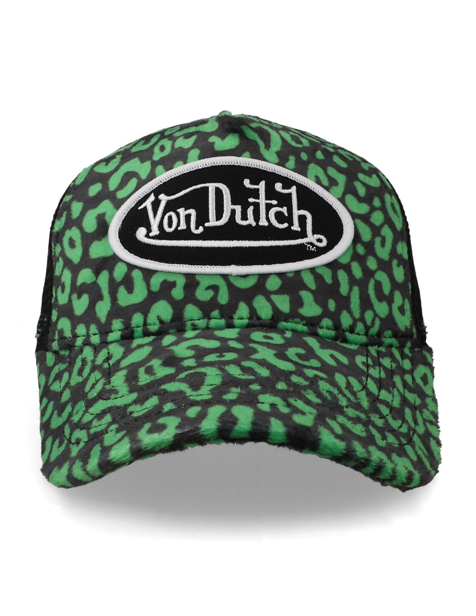 Gorra visera curva snapback Von Dutch Vanimal Negro/Verde Ajustable para adulto Gorra visera curva snapback Von Dutch Vanimal Negro/Verde Ajustable para adulto