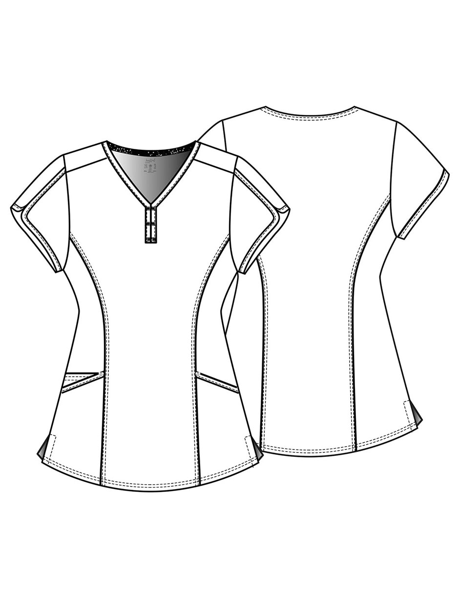 Pijama quirúrgica estilo regular para mujer 2