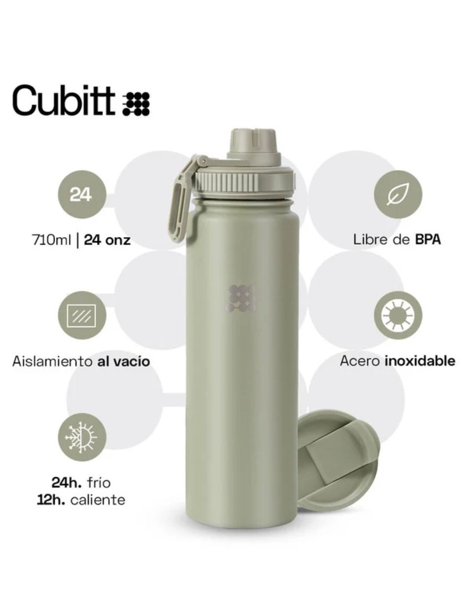 Termo de acero inoxidable con tapa rosca 5