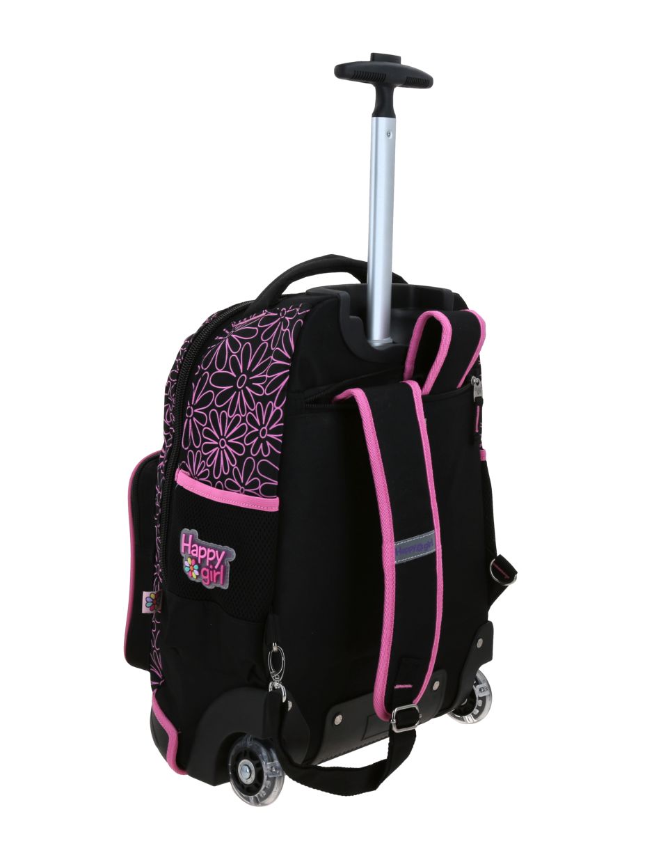 Mochila con ruedas escolar Happy Girl para niña 6