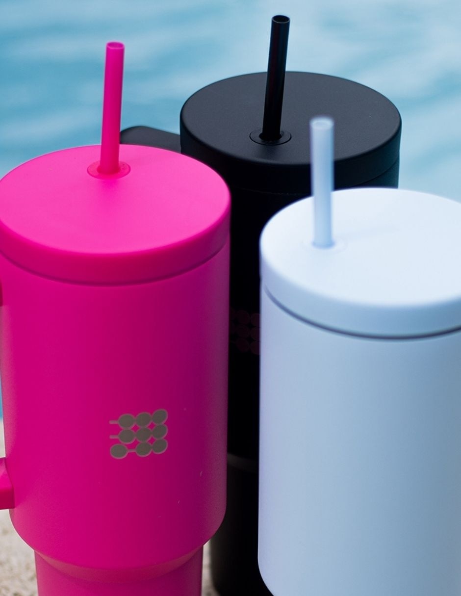 Vaso térmico Cubit de acero inoxidable con tapa rosca
