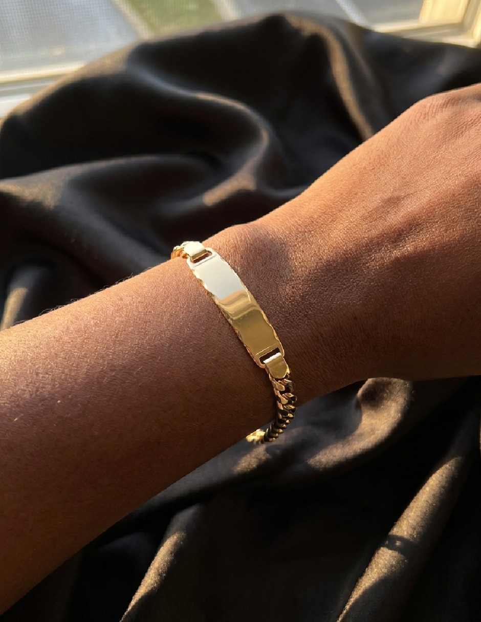 Esclava generíca de oro laminado 18 k 4