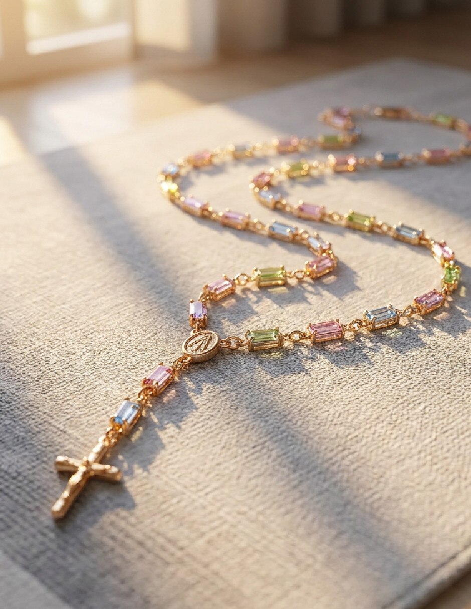 Collar con dije de oro laminado 18 k 3