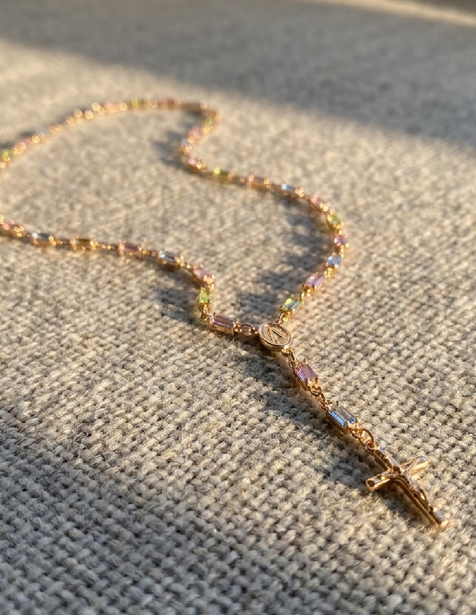 Collar con dije de oro laminado 18 k 4