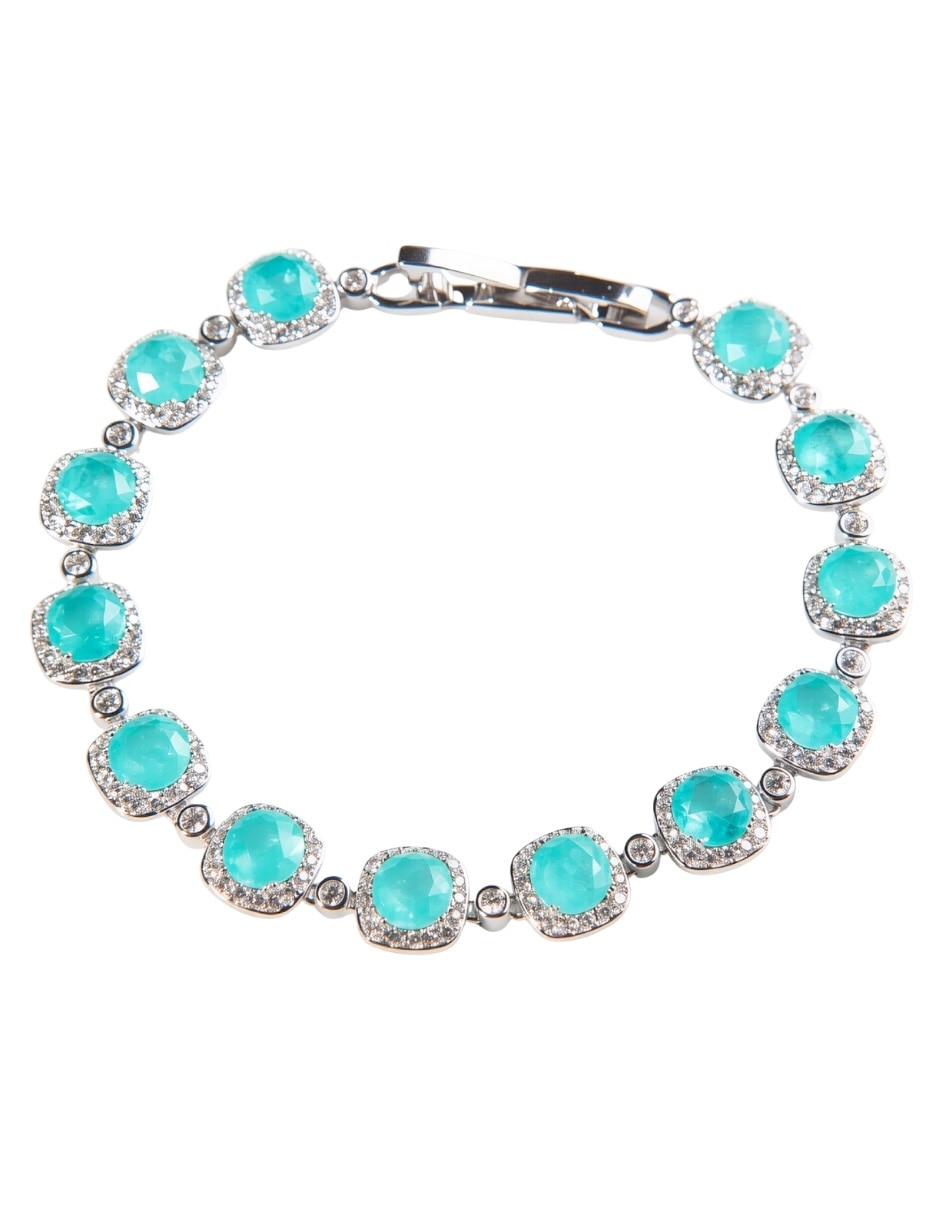 Pulsera yoiko con aguamarina aquarelle