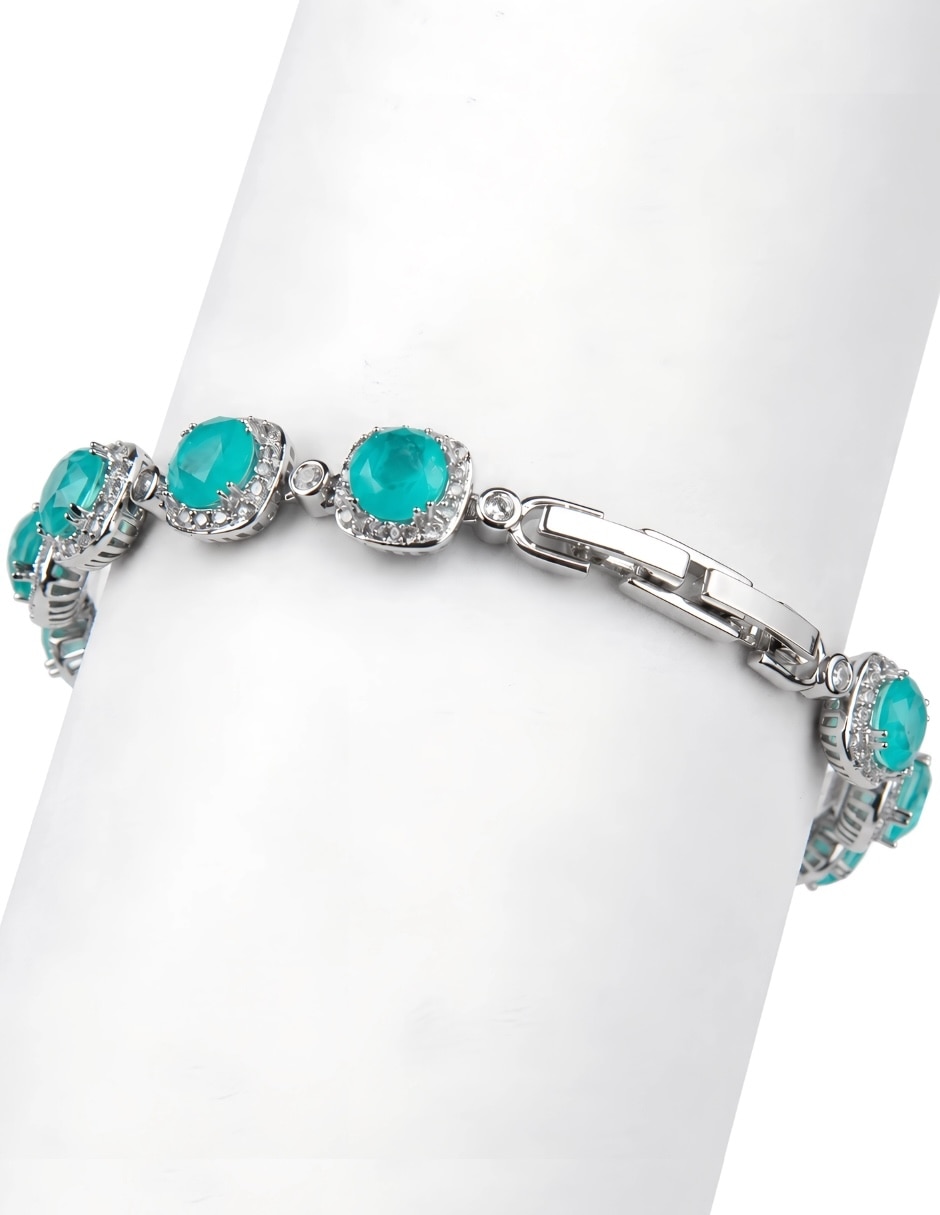 Pulsera yoiko con aguamarina aquarelle
