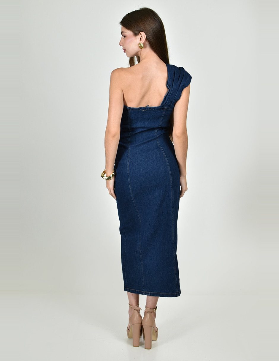 Vestido midi casual roman fashion para mujer