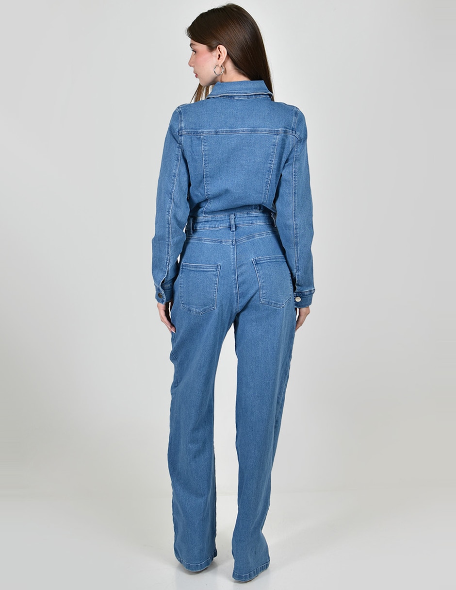 Jumpsuit roman fashion de mezclilla casual para mujer