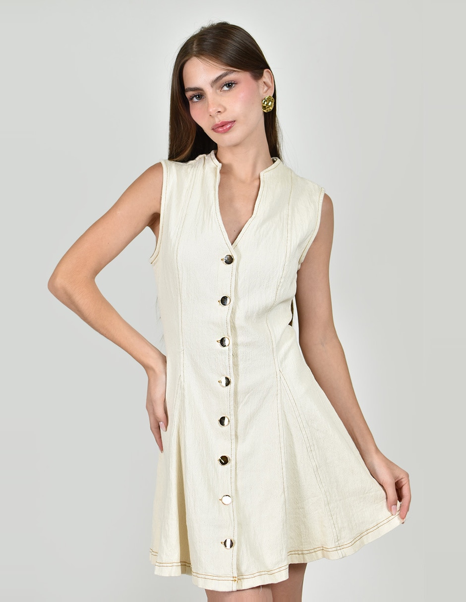 Vestido corto casual roman fashion para mujer