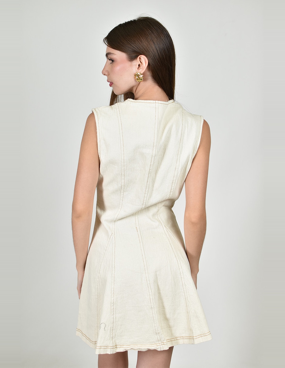 Vestido corto casual roman fashion para mujer