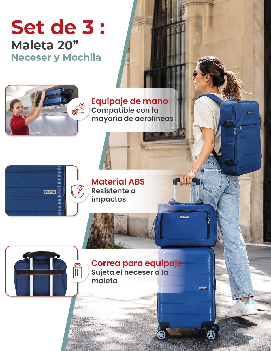 Set maletas de viaje Compass