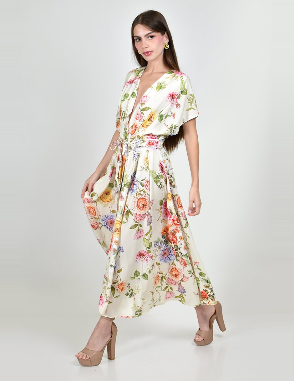 Vestido midi casual roman fashion para mujer
