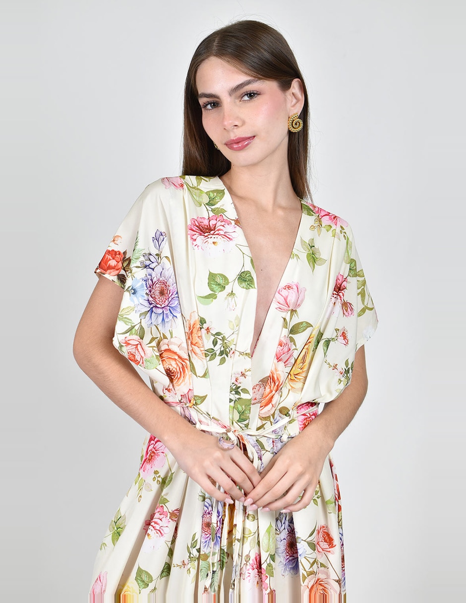 Vestido midi casual roman fashion para mujer