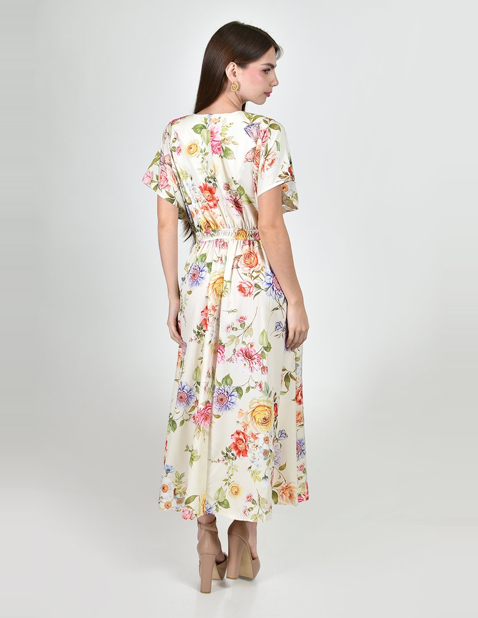 Vestido midi casual roman fashion para mujer