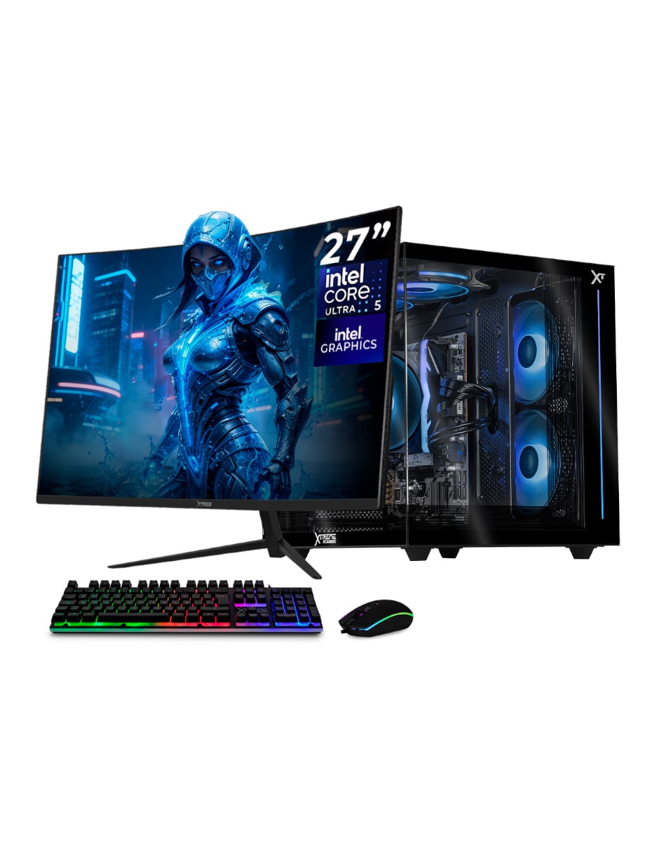 Computadora gamer 27 pulgadas Full HD Intel core ultra 5 integradas 16 GB RAM 1 TB SSD