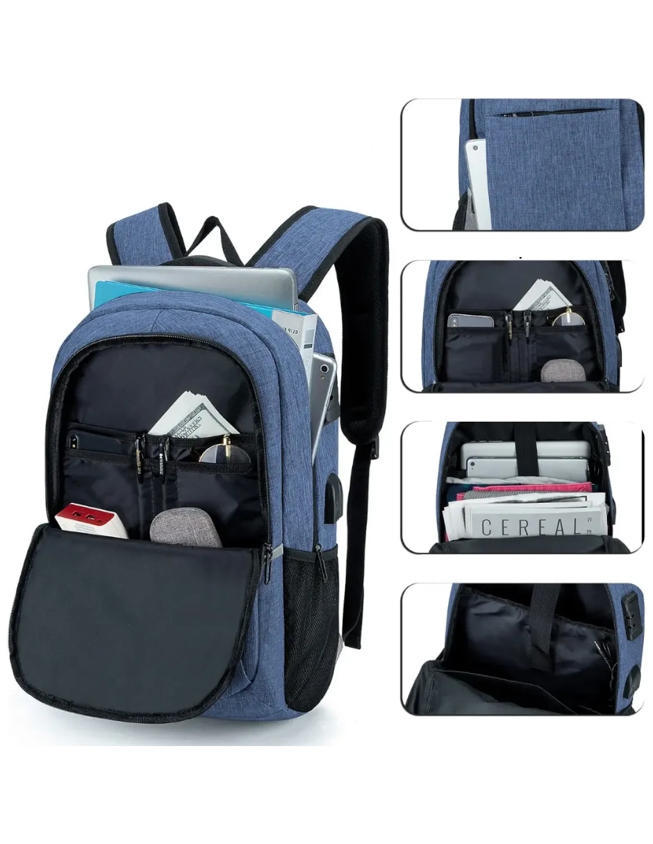 Mochila Con portalaptop Genérica impermeable unisex