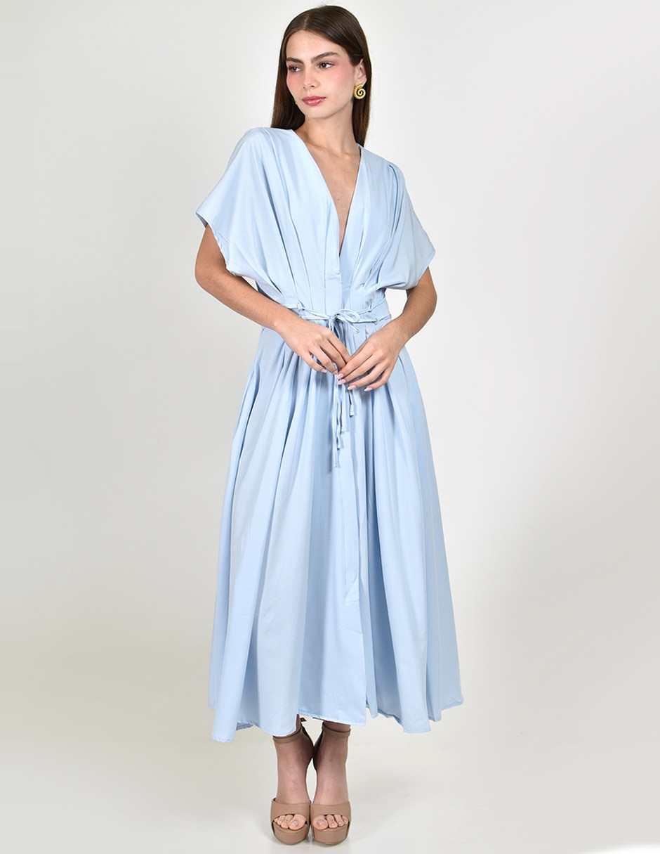 Vestido midi casual roman fashion para mujer