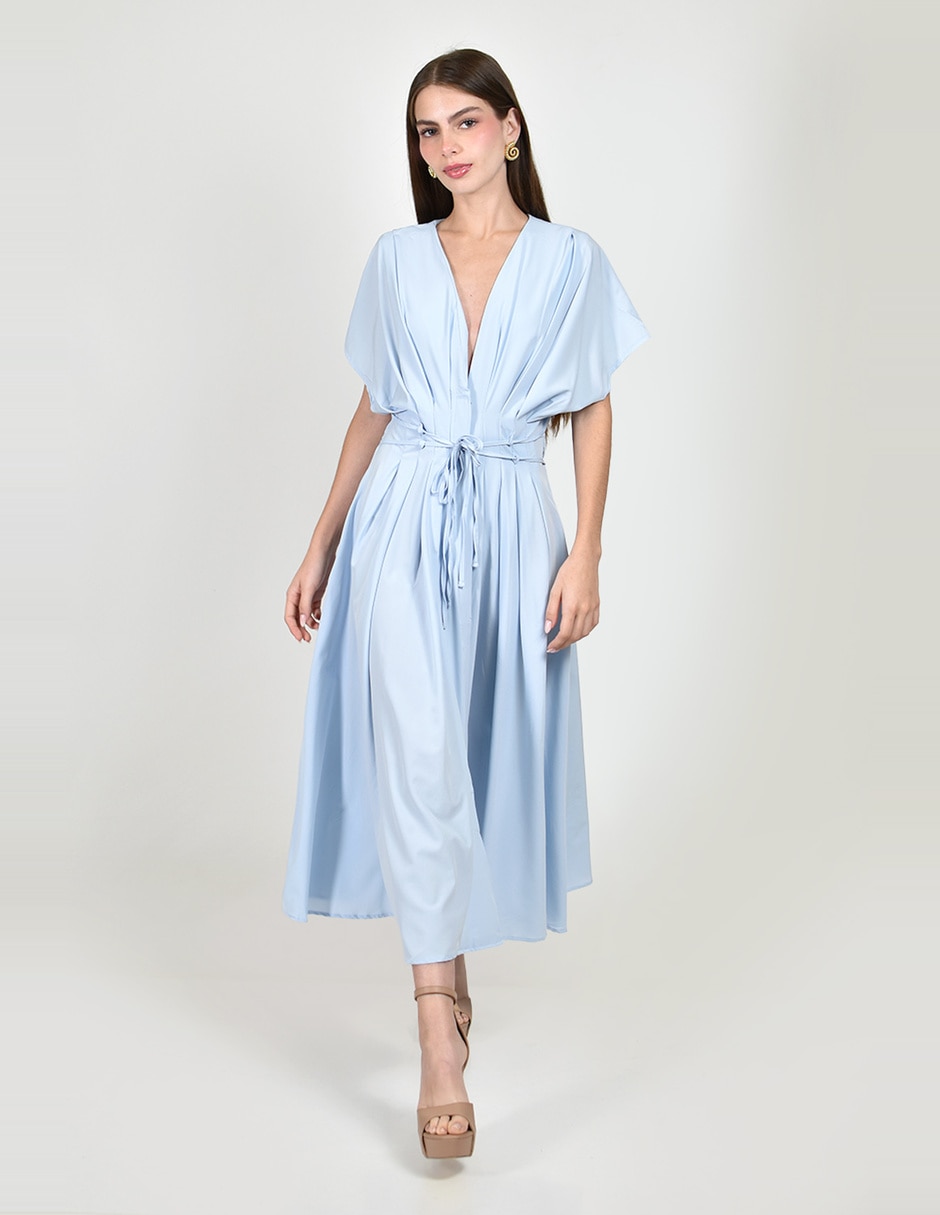 Vestido midi casual roman fashion para mujer
