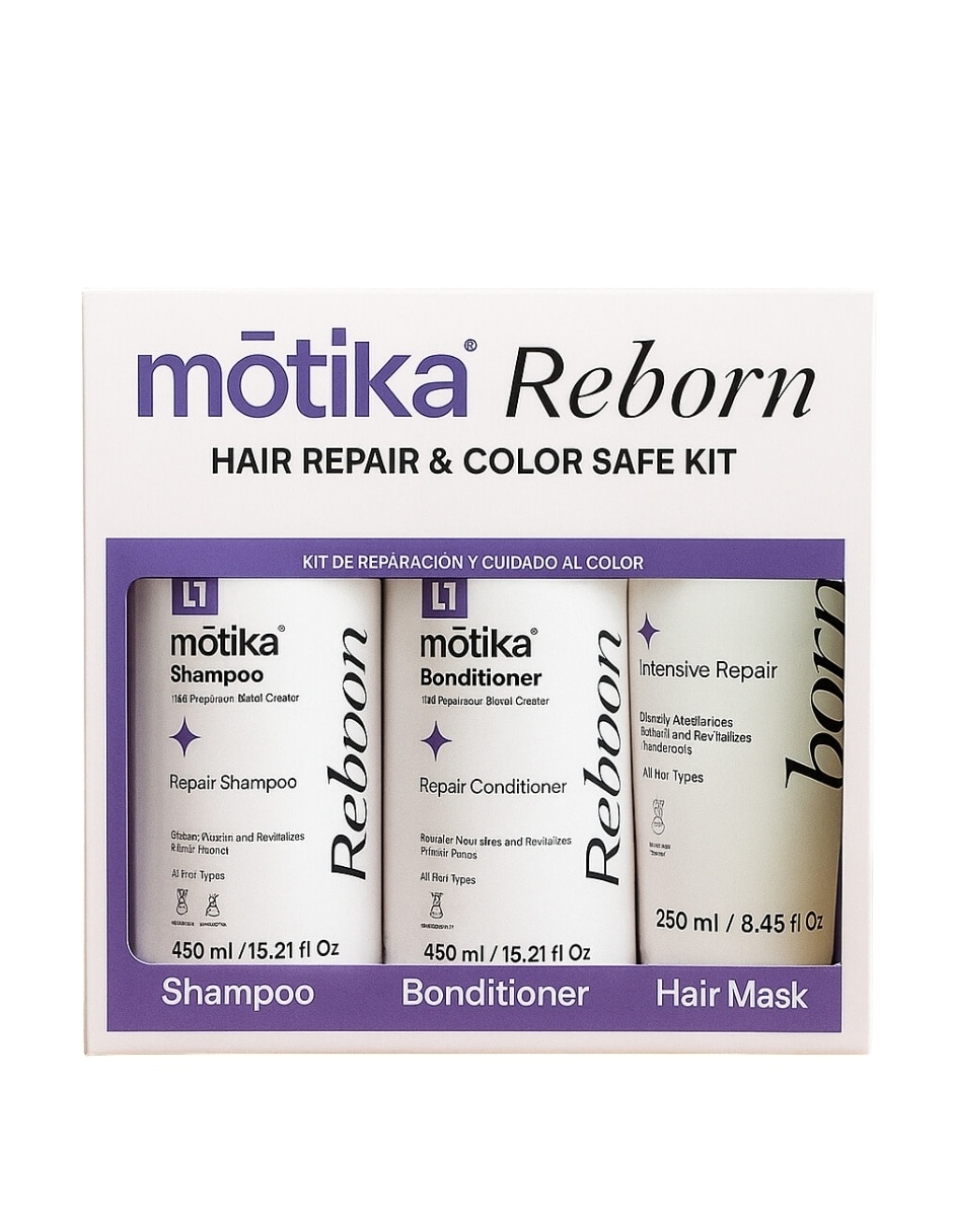 Set capitar Kit reparador capilar Reborn todo tipo de cabello 3 piezas