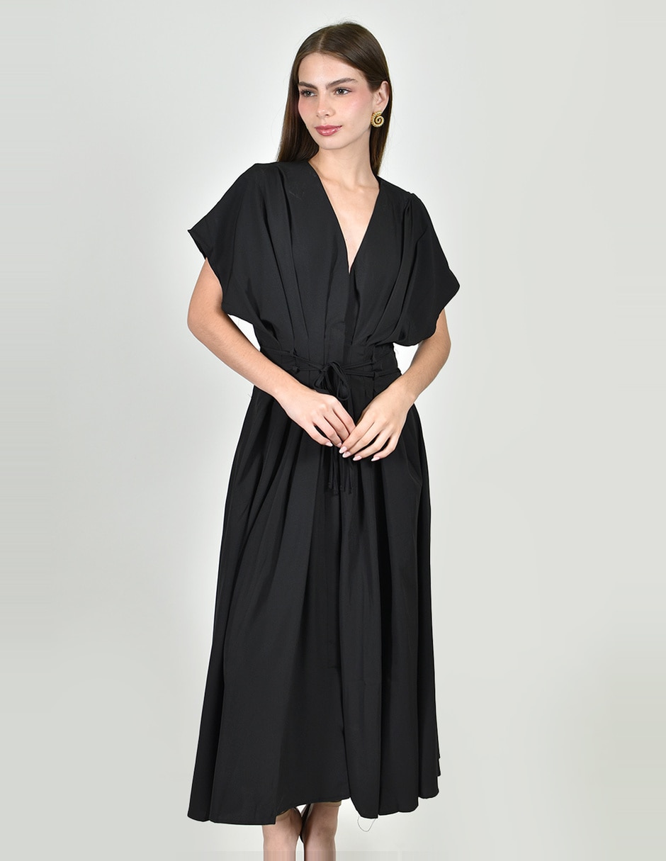 Vestido midi casual roman fashion para mujer