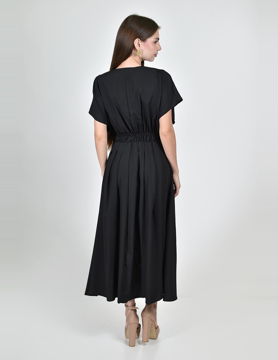 Vestido midi casual roman fashion para mujer