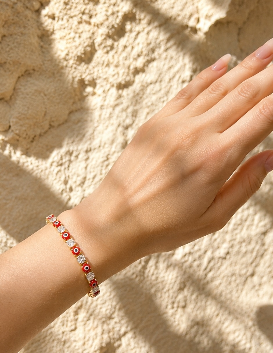 Pulsera con zirconia vigía 5