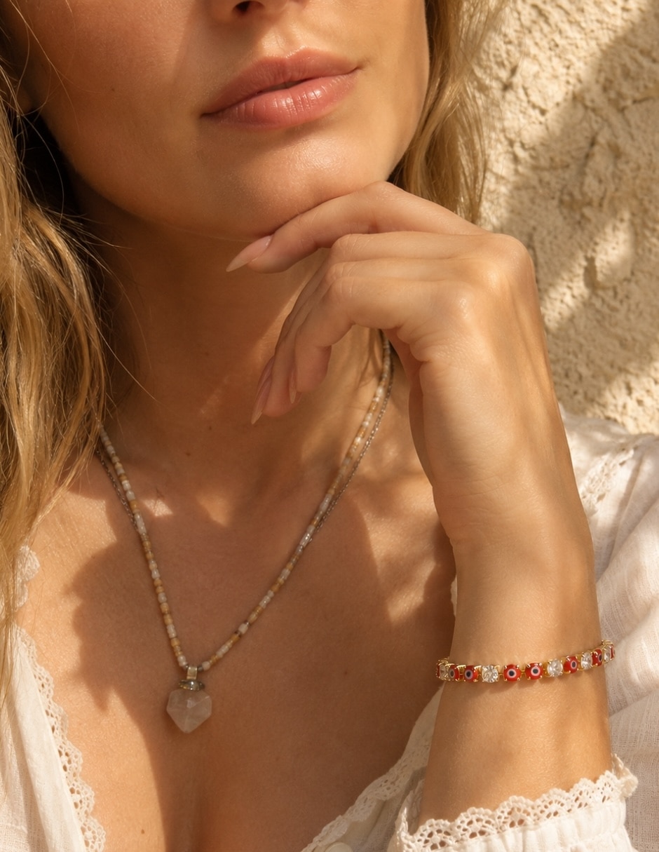 Pulsera con zirconia vigía 6