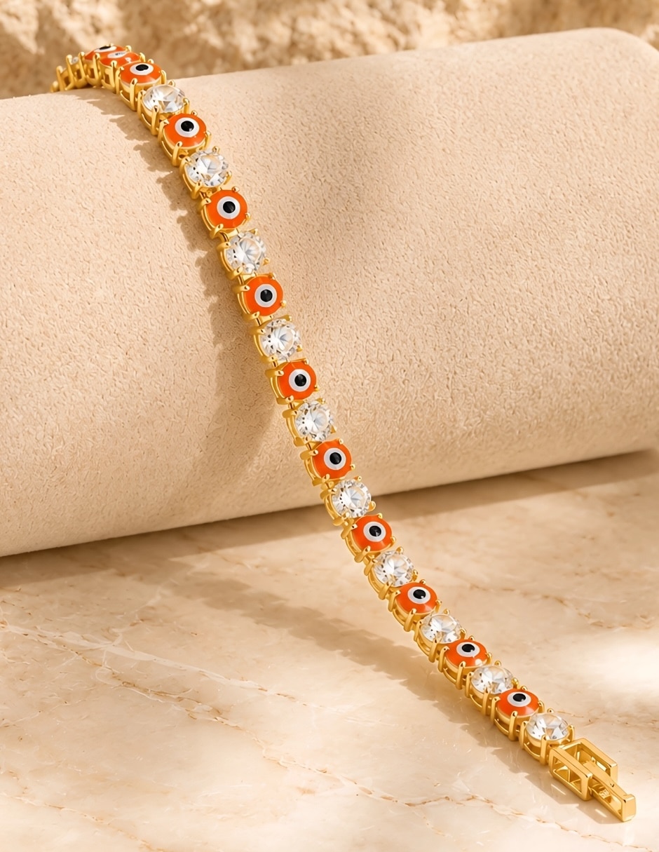 Pulsera con zirconia vigía 7
