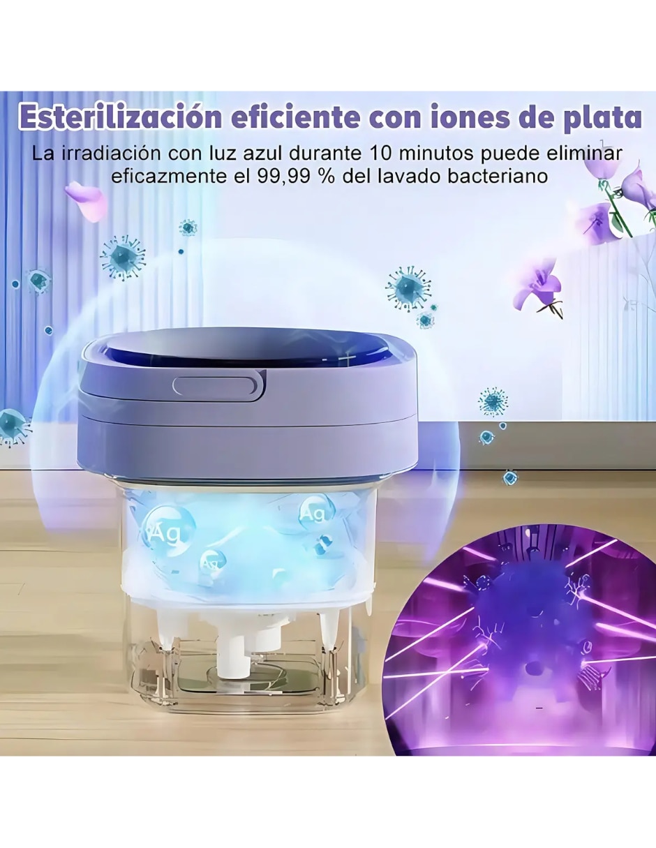 Lavadora portátil semiautomática carga superior 3