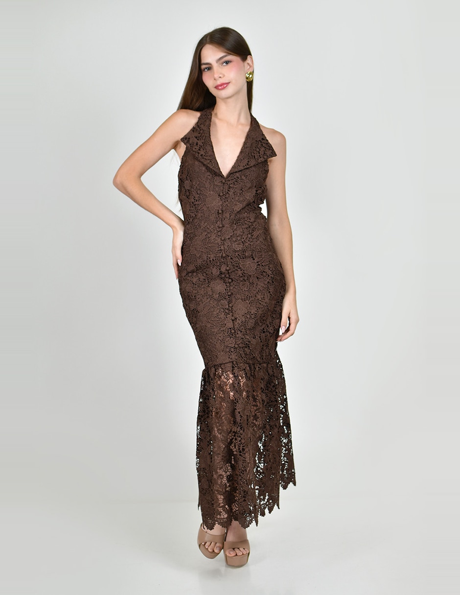 Vestido largo fiesta roman fashion para mujer