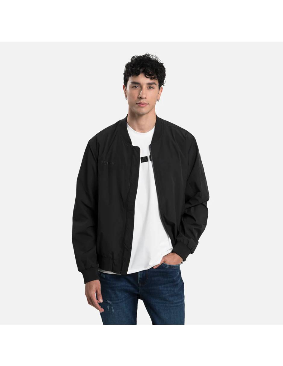Chamarra Bomber No de Poliéster Con bolsillos para hombre Chamarra Bomber No de Poliéster Con bolsillos para hombre