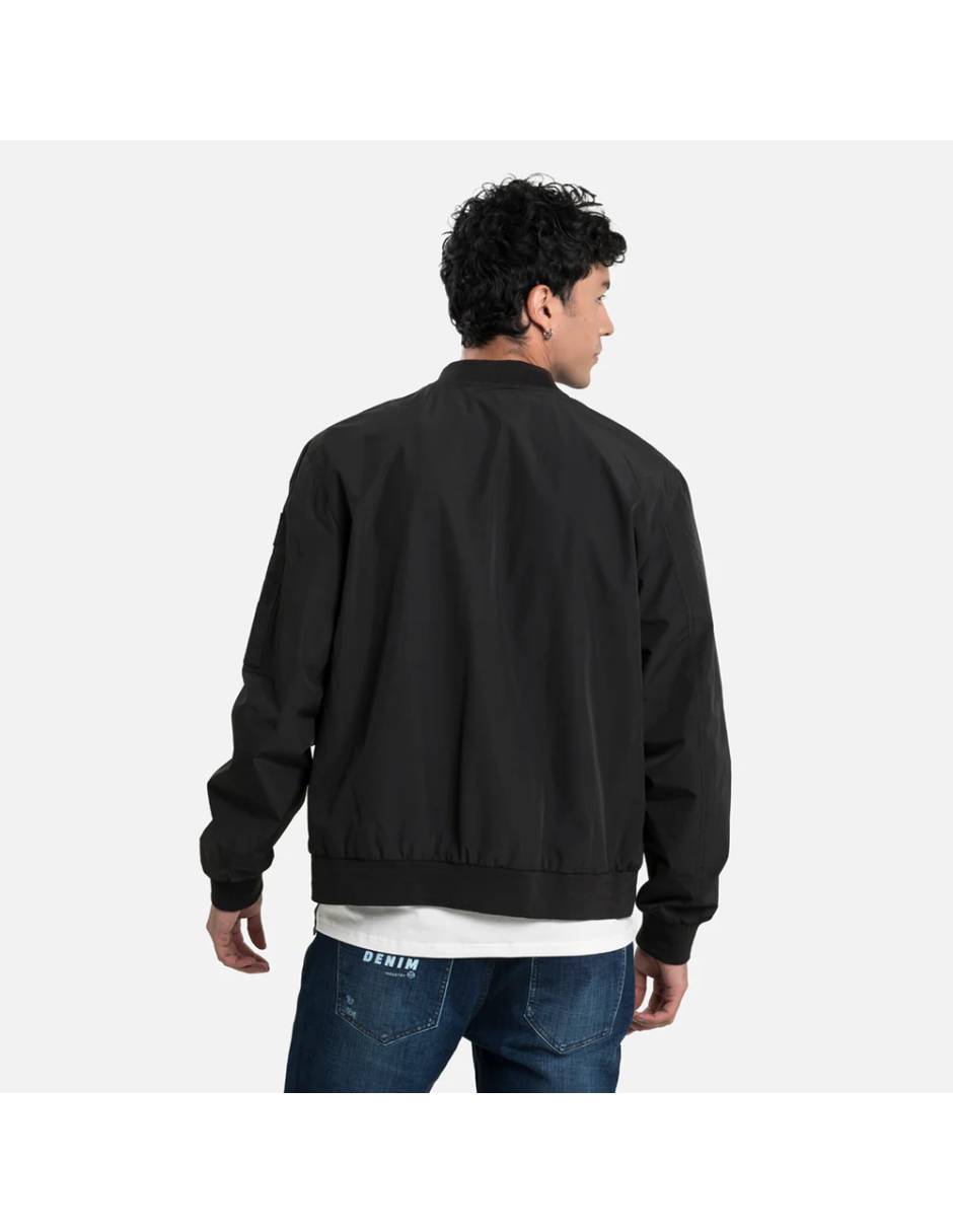 Chamarra Bomber No de Poliéster Con bolsillos para hombre 4