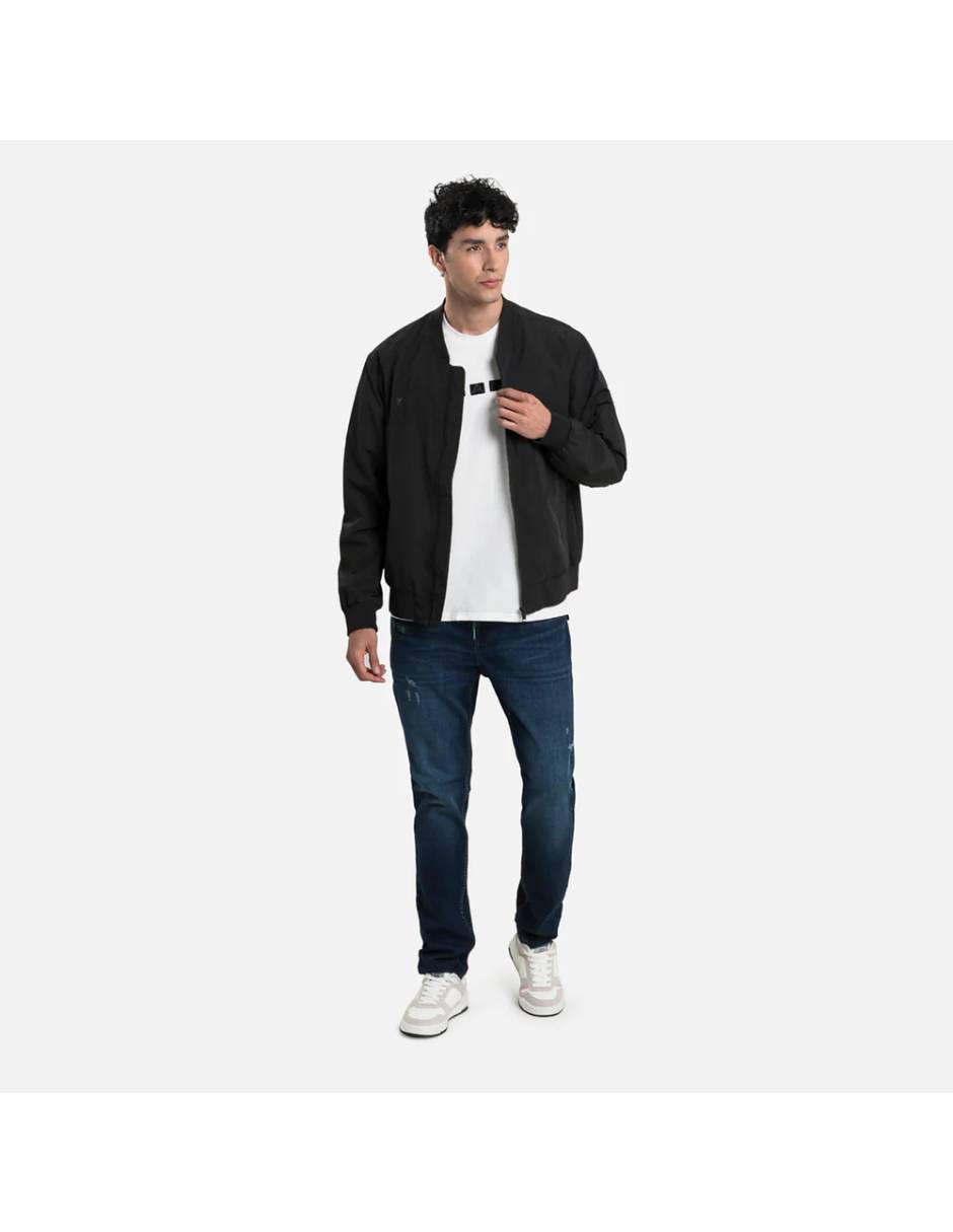 Chamarra Bomber No de Poliéster Con bolsillos para hombre 5