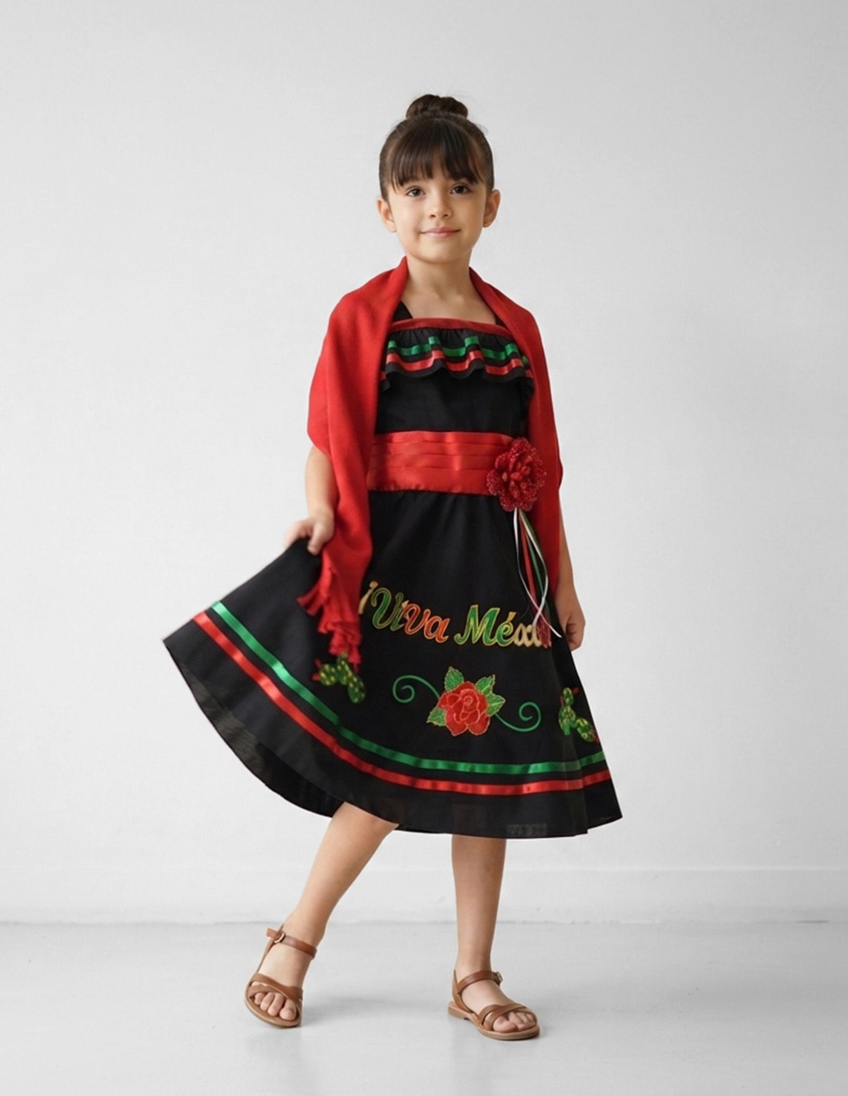 Vestido Lupita 3 manga Sin manga para Infantil Niña 2