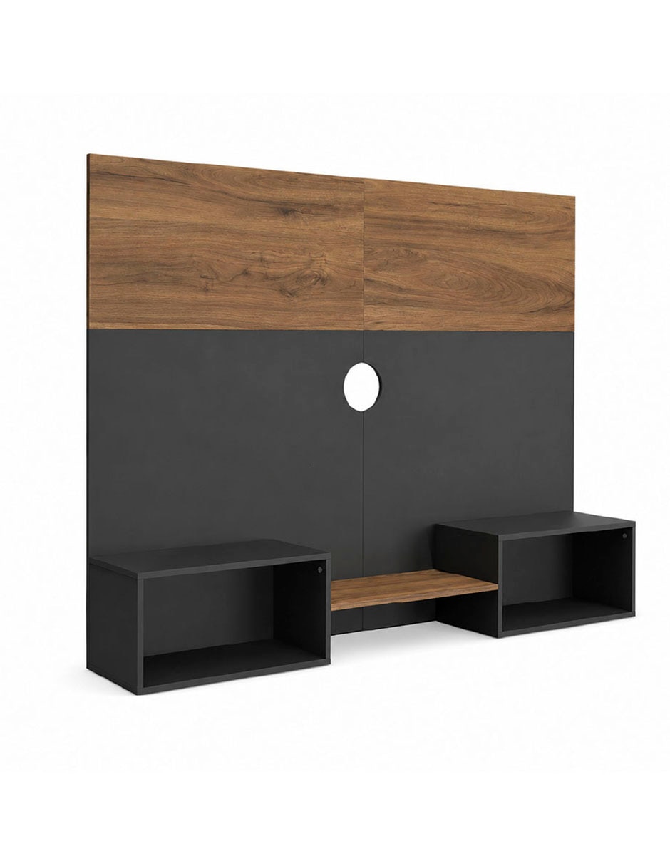 Mueble flotante para TV armable de aglomerado y MDF 2