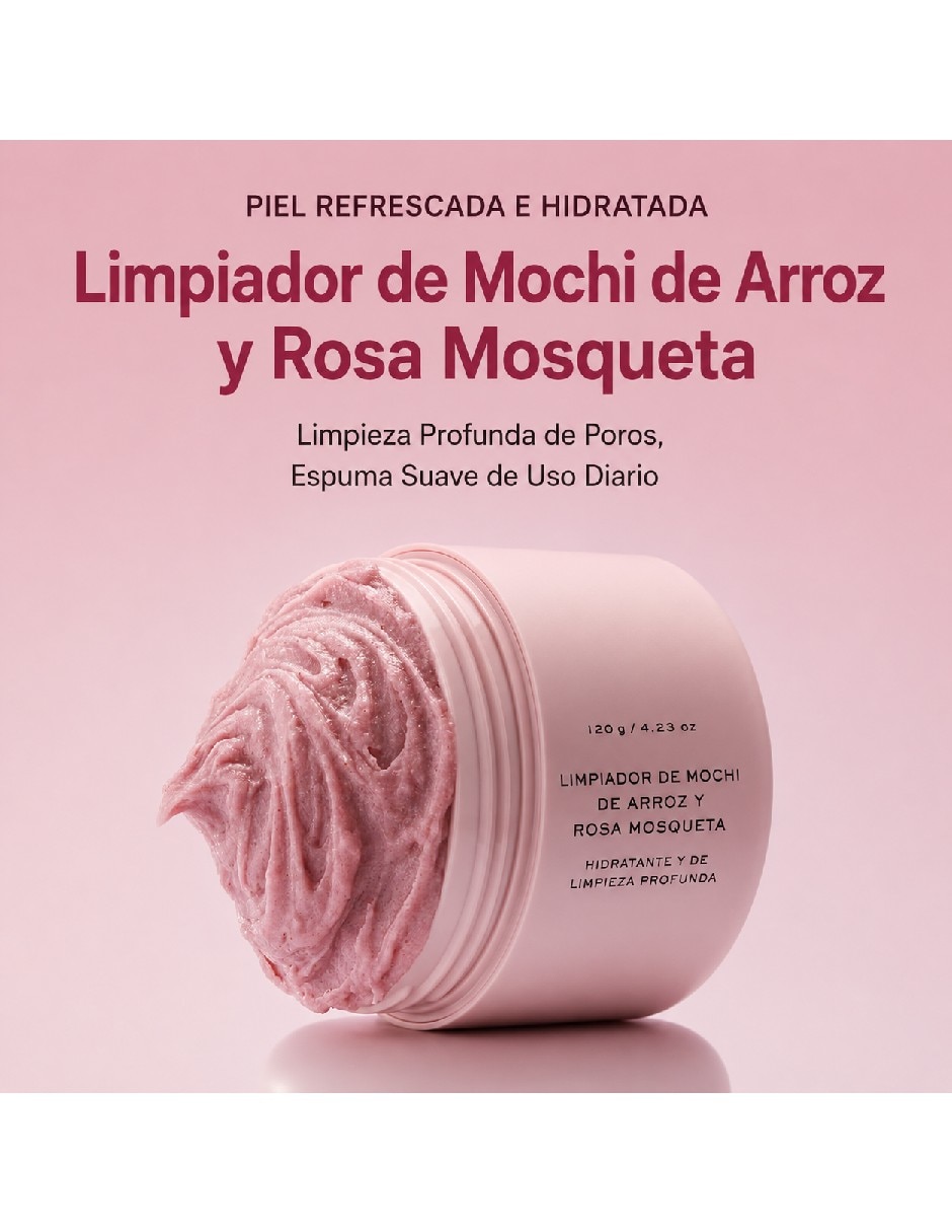 Exfoliante facial de arroz y rosa mosqueta Genérica todo tipo de piel