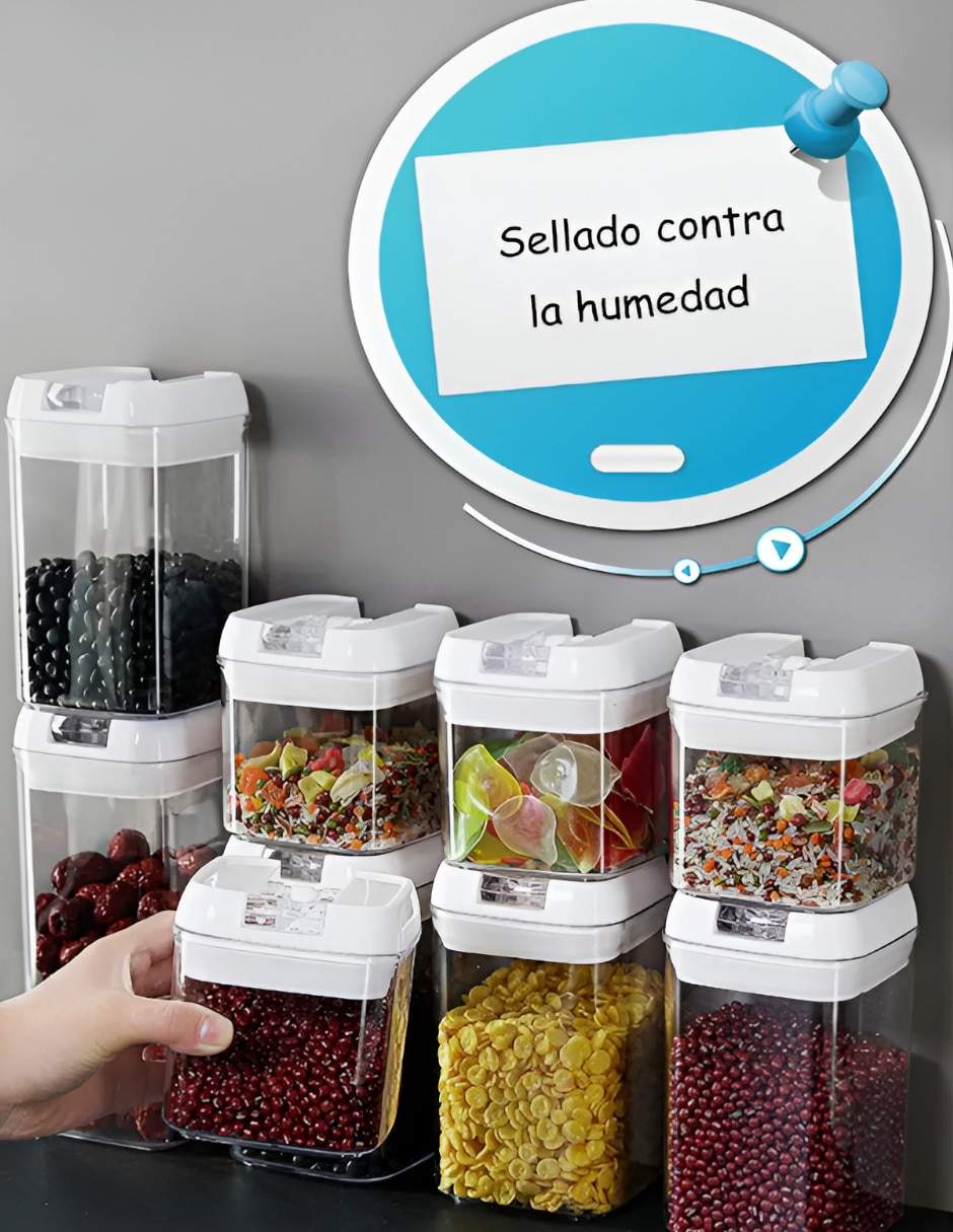 Set contenedores de plástico 6 piezas 2