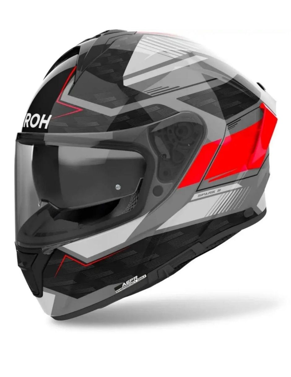 Casco cerrado para motocicleta deportiva unisex