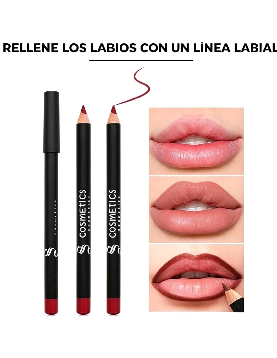 Set delineador lápiz para labios mate 3