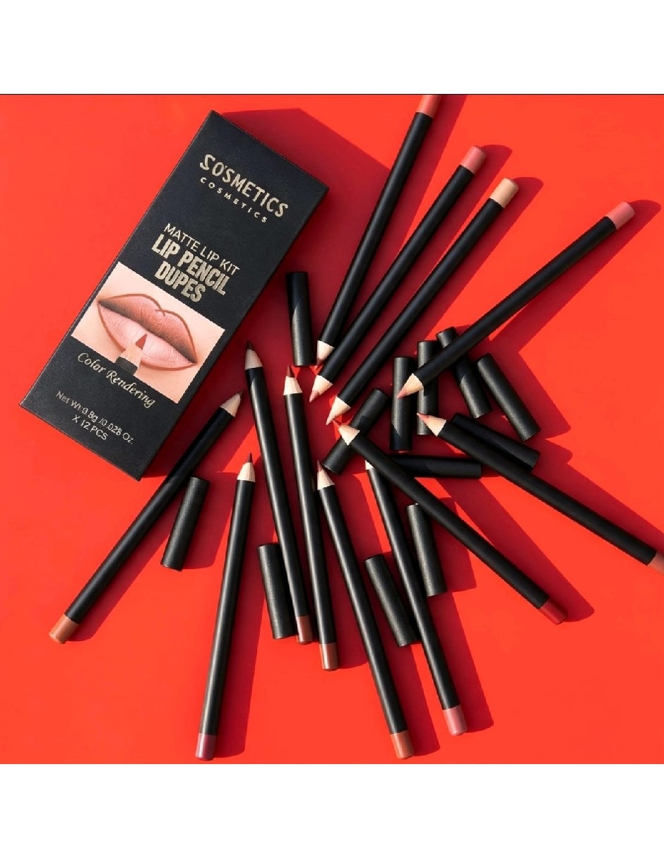 Set delineador lápiz para labios mate 4
