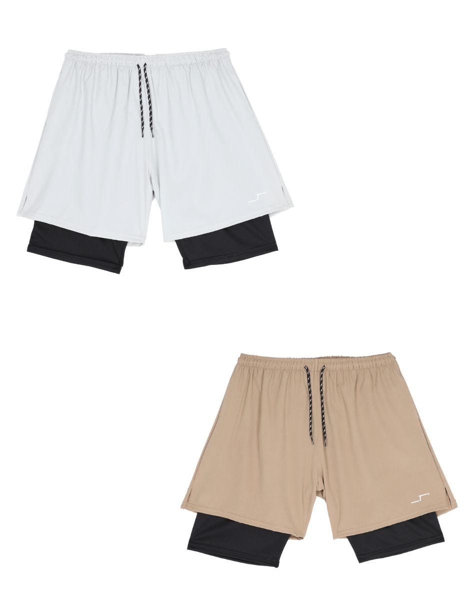 Set short con bolsillos para entrenamiento hombre 5