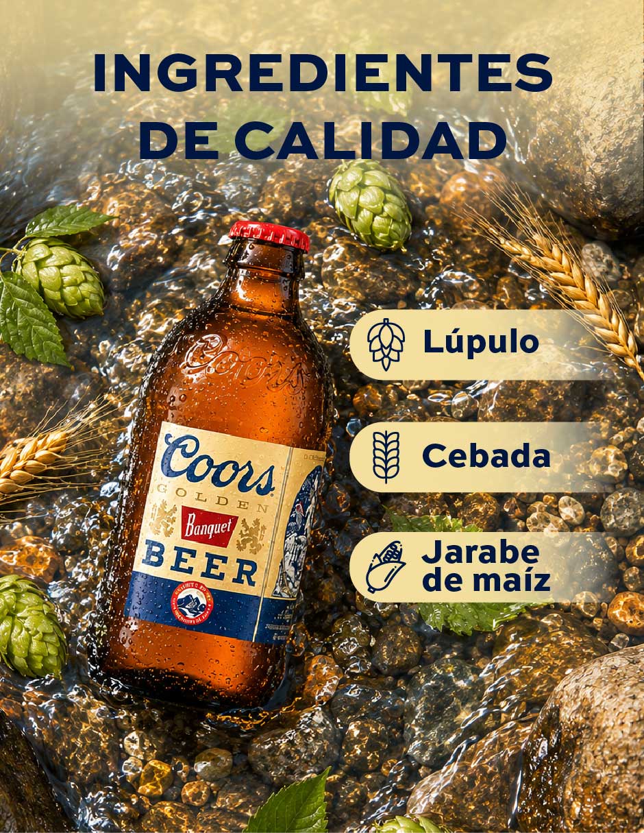 Cerveza clara Coors Lager Cerveza 355 ml