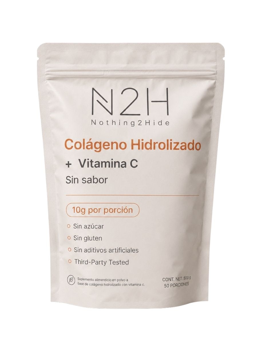 Colágeno hidrolizado bovino con vitamina c de 500 g