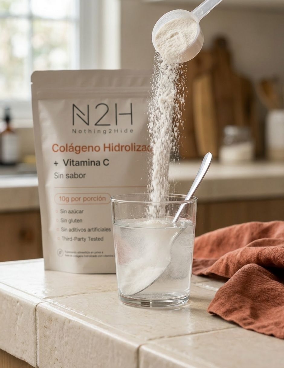 Colágeno hidrolizado bovino con vitamina c de 500 g