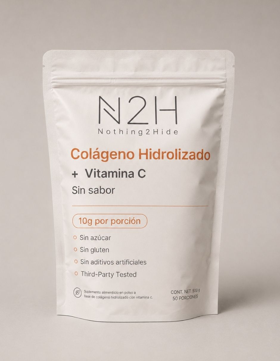Colágeno hidrolizado bovino con vitamina c de 500 g