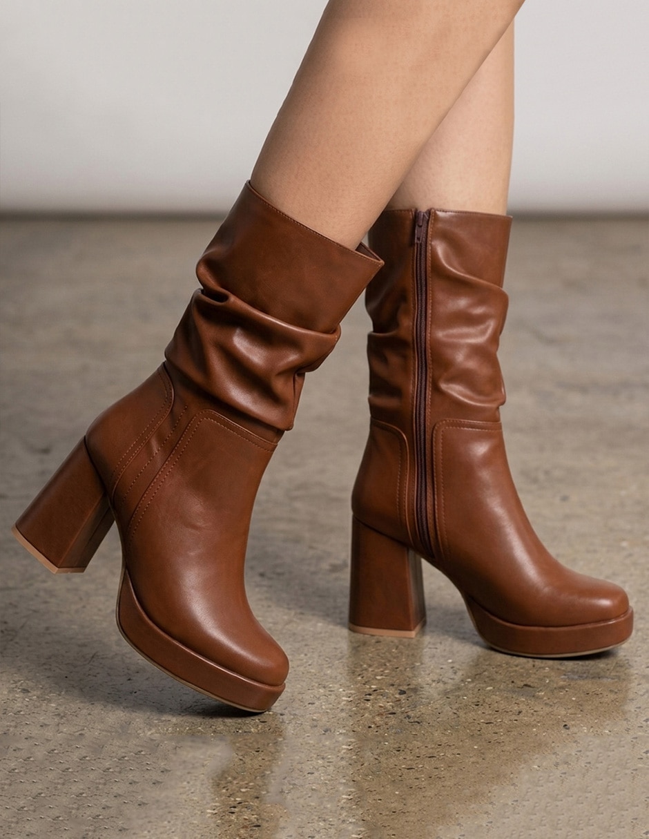 Bota Media pierna 8518-343-A de Sintético para mujer 6