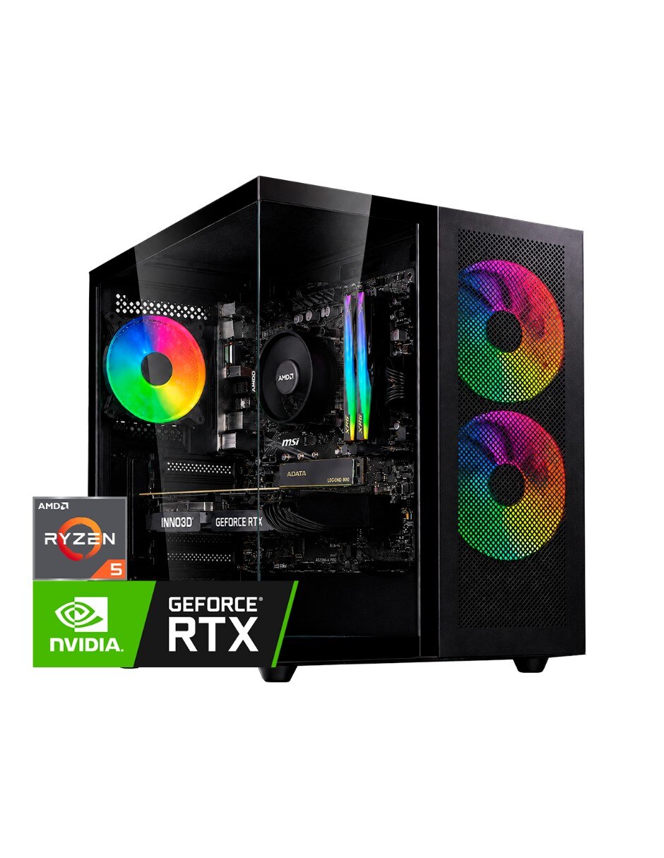 Computadora de escritorio Lucky Owl PC-076 AMD Ryzen 5 NVIDIA GeForce RTX 5060 32 GB RAM 1 TB SSD