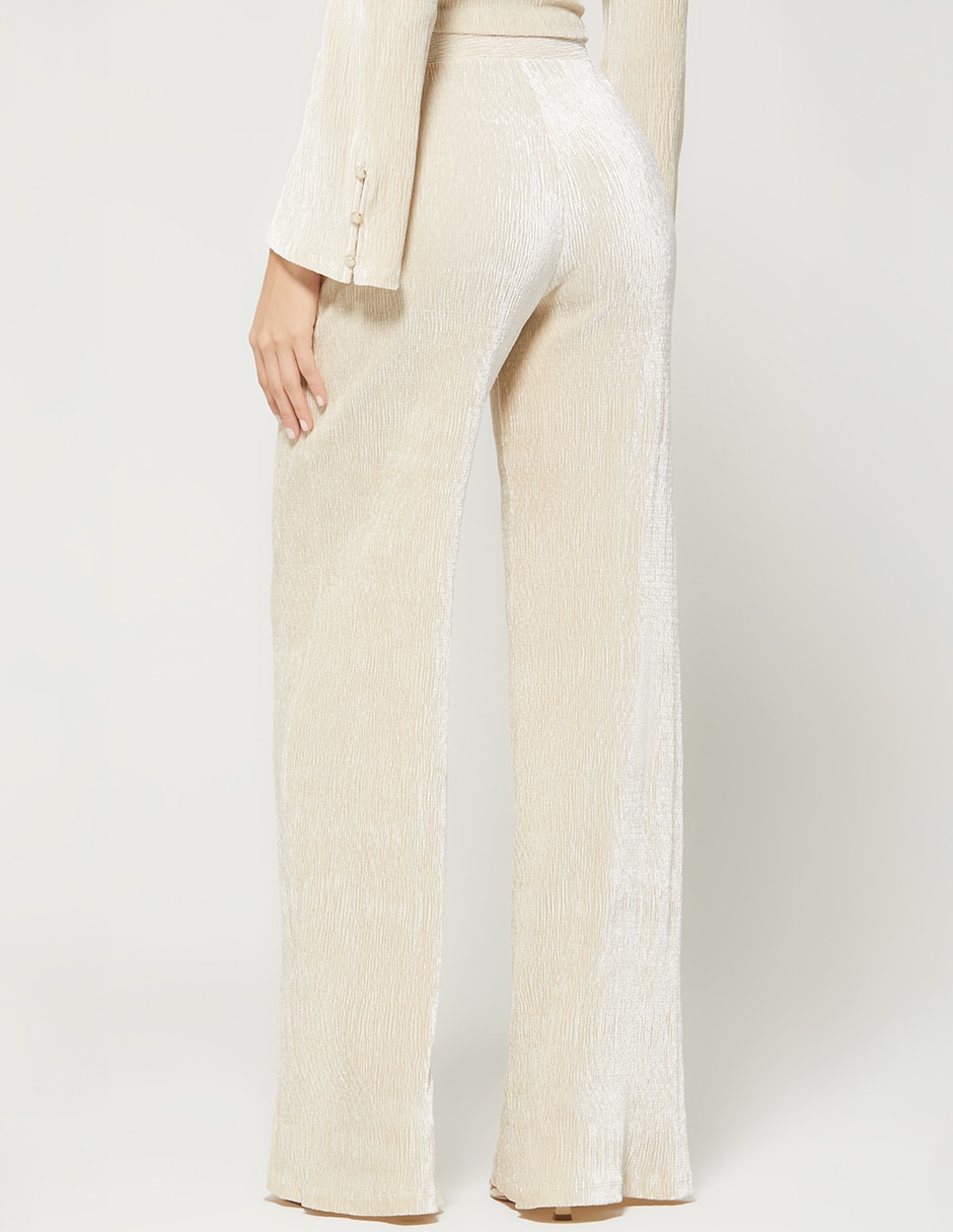 Pantalón Plisado Comfy Chic Palazzo para mujer 3