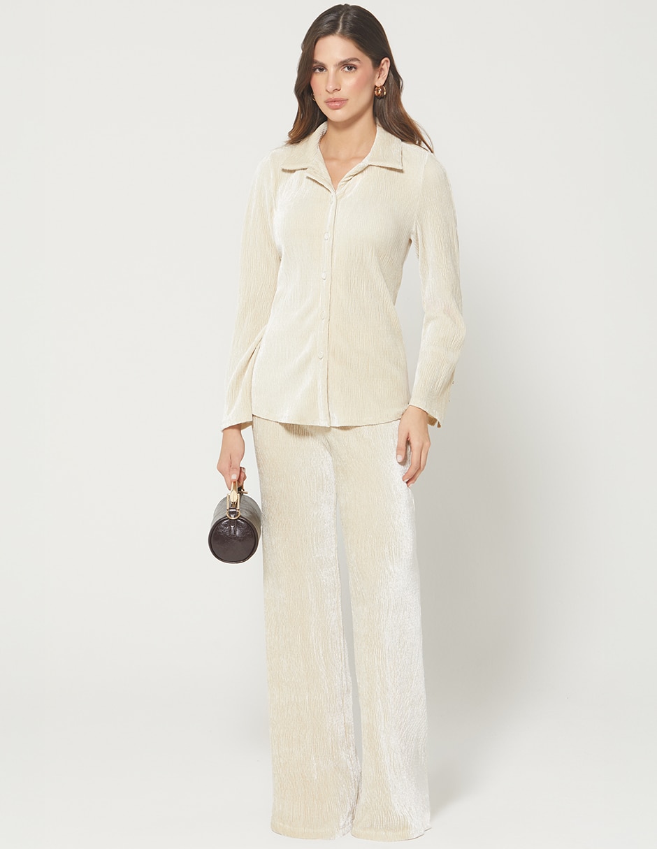 Pantalón Plisado Comfy Chic Palazzo para mujer 5